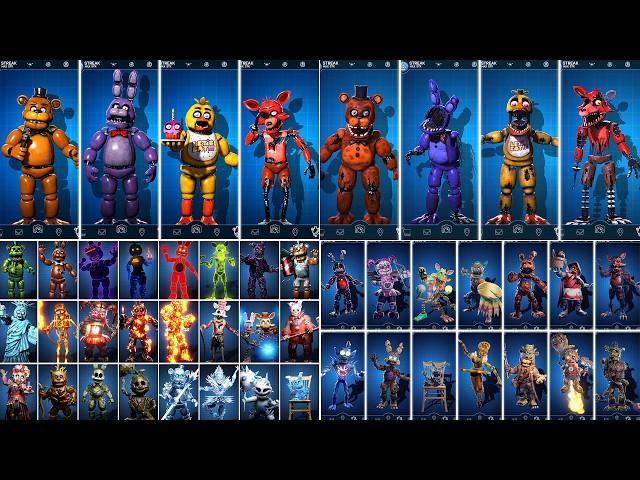 FNAF 1 2 3 4 5 6 UCN AR DLC Skins Workshop Animations