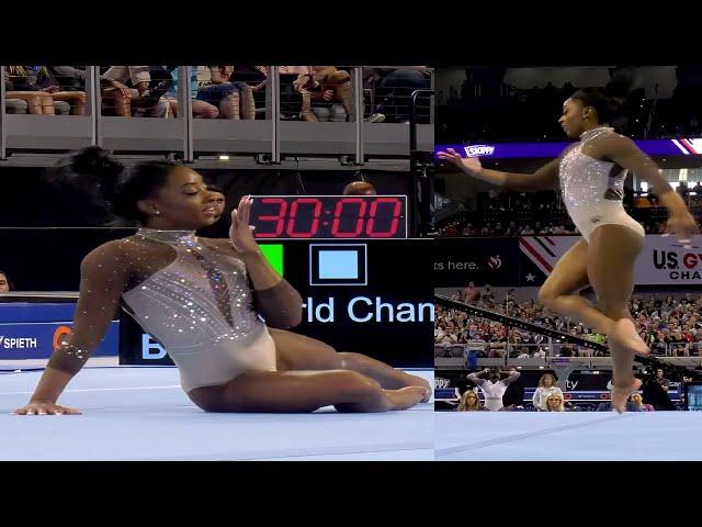 Simone Biles Slow Motion Floor Exercise FX Xfinity 2024 Championships Senior Women Session 2 Day 2