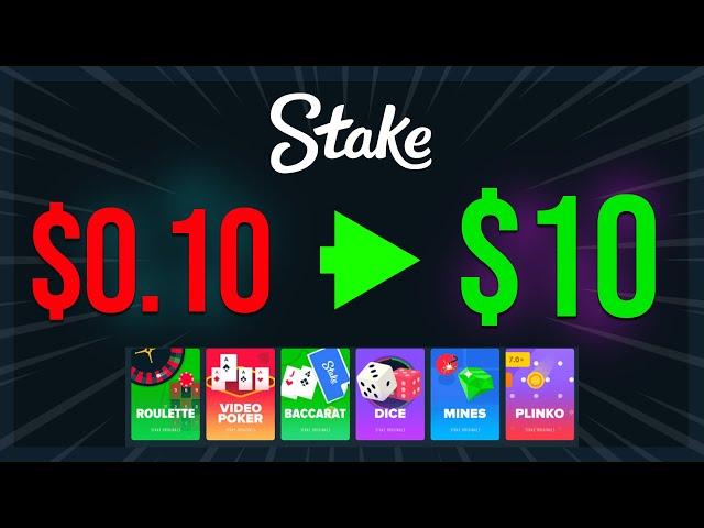 The .10 Cents To $10 Stake Challenge (SUCCESS)