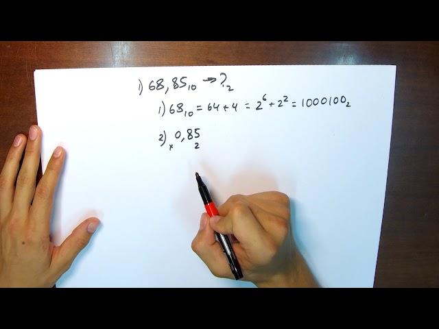 Дробные числа в двоичной системе счисления. Урок 2