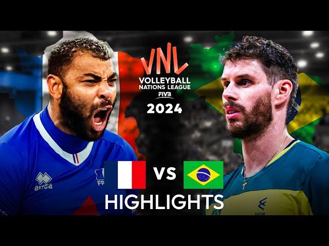 LEGENDARY MATCH | BRAZIL vs FRANCE | Men's VNL 2024