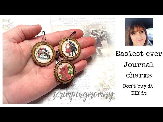 Easiest EVER journal charms don't buy it DIY it