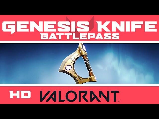 Genesis Arc | VALORANT BATTLE PASS KNIFE SKIN | New Ep 3 Act 3 Battlepass Skins Showcase