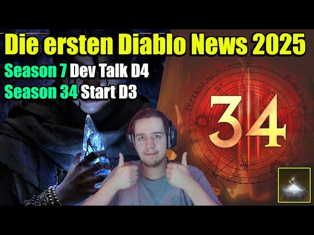 Die ersten Diablo News 2025 | S7 in D4 / S34 in D3