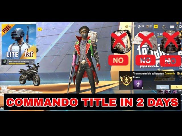 glass canon title pubg lite kaise le || tips to get glass canon title in pubg lite