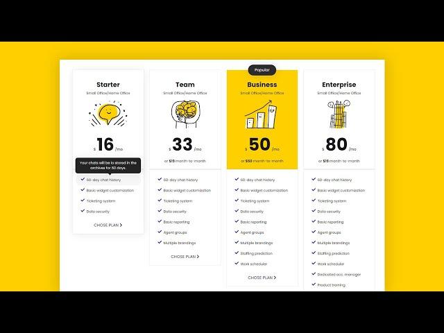 How To Create a Responsive Pricing Table Using HTML and CSS