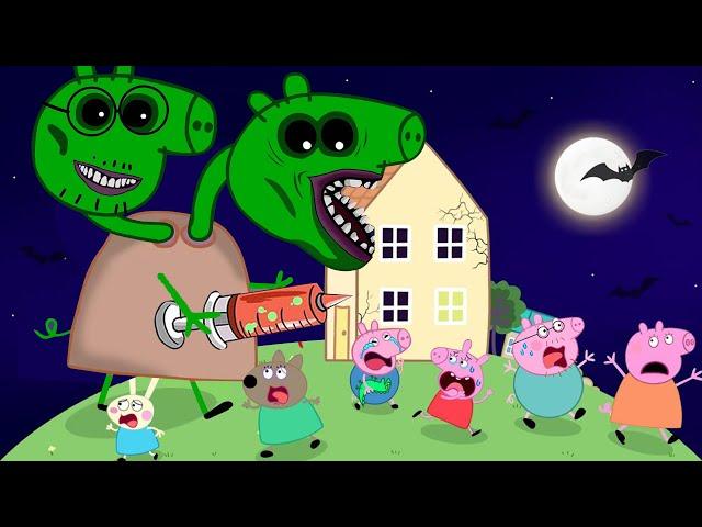 Peppa Zombie Apocalypse, Peppa Pig Family vs Zombies ‍️‍️ | Peppa Pig Funny Animation