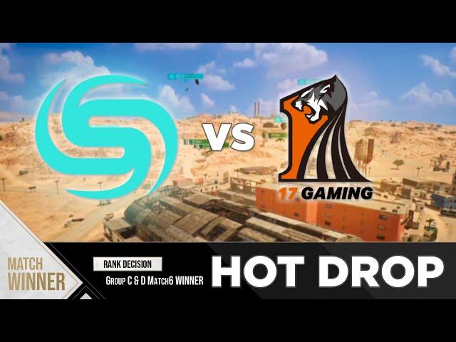 PUBG PGC 2021 | Rank Decision • SONIQS VS 17 GAMING HOT DROPS