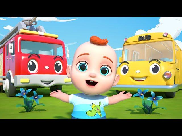 Rodas no ônibus! | Carros de resgate | Desenho Infantil | Leo em Português - Canções Infantis