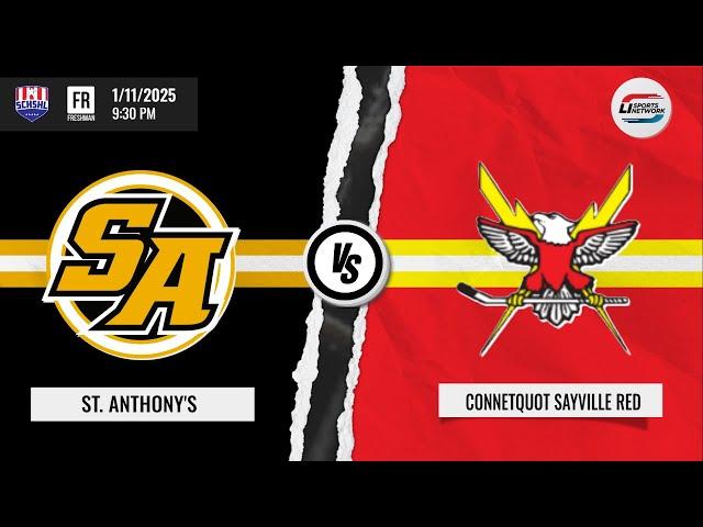 SCHSHL Freshman Hockey | St. Anthony's vs Connetquot Sayville Red