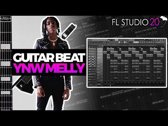 Making A YNW MELLY Type Beat Using JAMMY MIDI GUITAR | FL Studio 20 Tutorial
