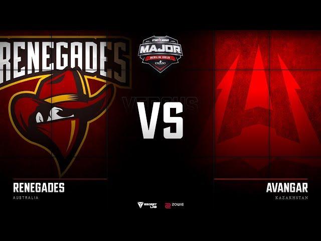 [EN] Renegades vs AVANGAR, Map 1: Mirage | New Champions Stage | StarLadder Major Berlin 2019