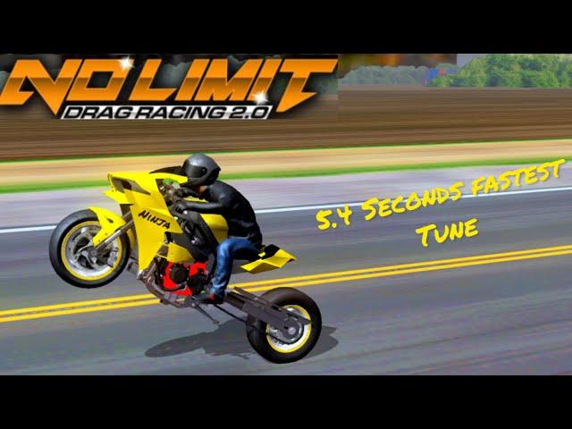 No Limit Drag Racing 2.0 - 5.4 Kawasaki Ninja H2 Fastest Tune