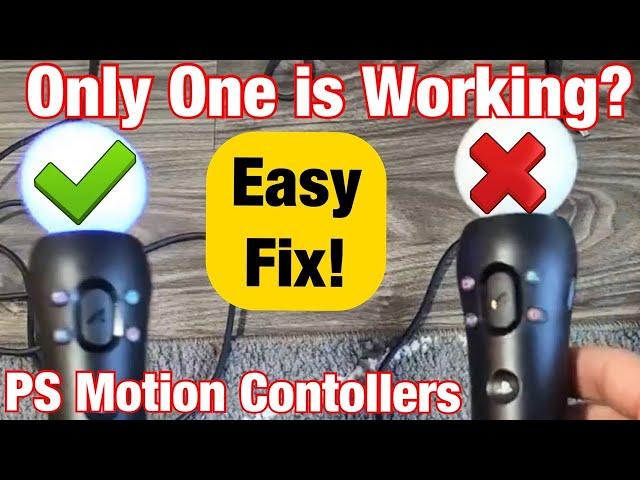 Only One Motion Move Controller not Working on PS4/PS5? FIXED!