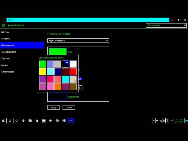 Windows 10 tips and tricks  Using High Contrast mode to change Windows and screen colors