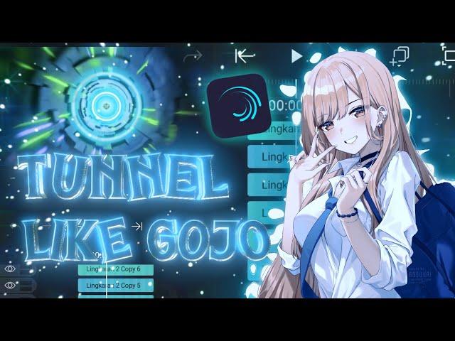 How To Make "3D Tunnel" Like GOJO In Alight Motion