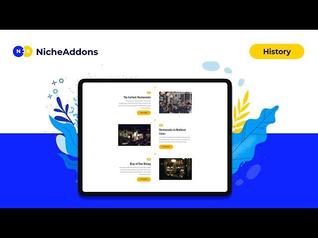 How to Create History Widget - Restaurant & Cafe Addon for Elementor