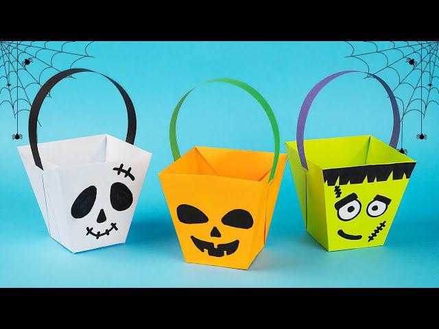 Creative Halloween Papercraft: Fun DIY Basket Ideas for Spooky Decor!