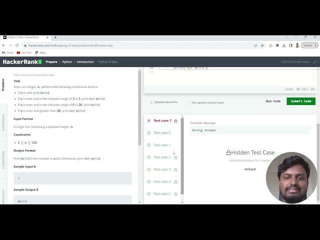 Hackerrank Solution | Python If-Else | #1