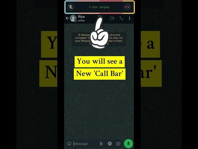 END WhatsApp Call Without Opening It #whatsapp #call #howto