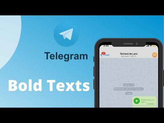 How to Bold Text in Telegram 2021 | Format Messages in Telegram