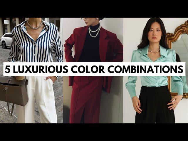 5 Luxurious Color Combinations