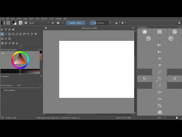 Canvas - zooming, rotating and panning the canvas in Krita