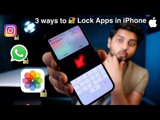 How to Lock apps in iPhone (Free) , 3 ways to lock apps on iPhone | Hindi | Mohit Balani