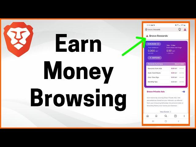 How to Earn Money Browsing on Brave Browser (Mobile)