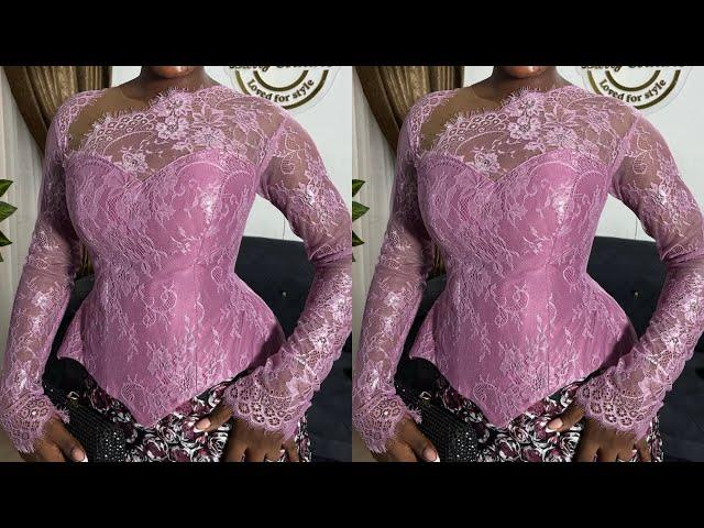 How to Cut this Bustier Blouse with a Stylish Yoke (detailed tutorial)