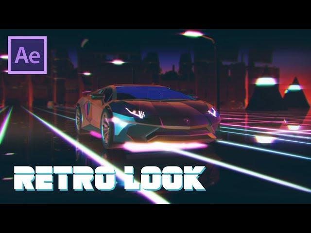 Retro-Cyberpunk-80s-VHS-Tron-Look in After Effects - Speed Edit