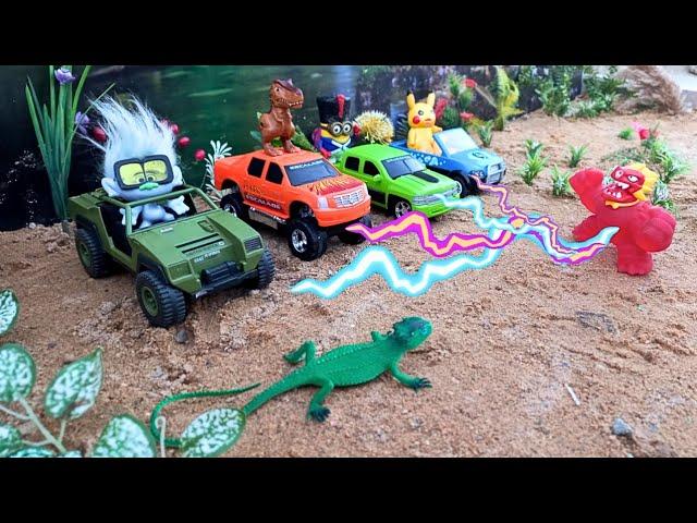 Monster Attack On Mini Car | The master caught the people and took them to his cave