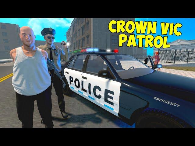 POLICE CROWN VIC PATROL - POLICE FLASHING LIGHTS GAME