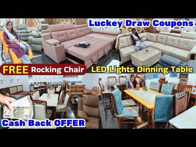 Christmas & NewYear Dhamaka OFFER Bumper Lucky Draw FREE Revoving Chair Hyd Biggest Furniture Market