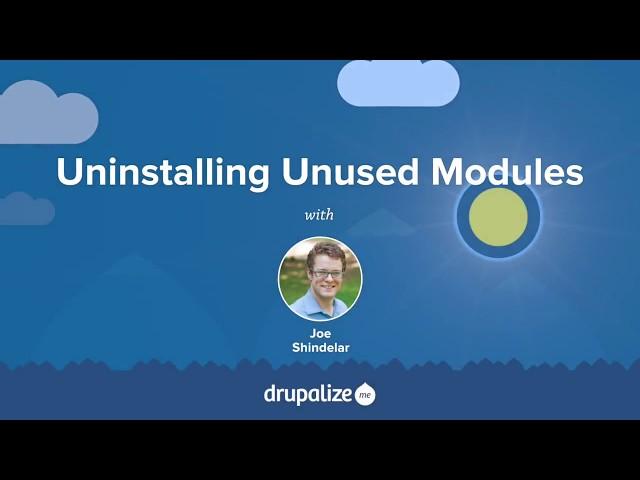 Drupal 8 User Guide: 4.4. Uninstalling Unused Modules