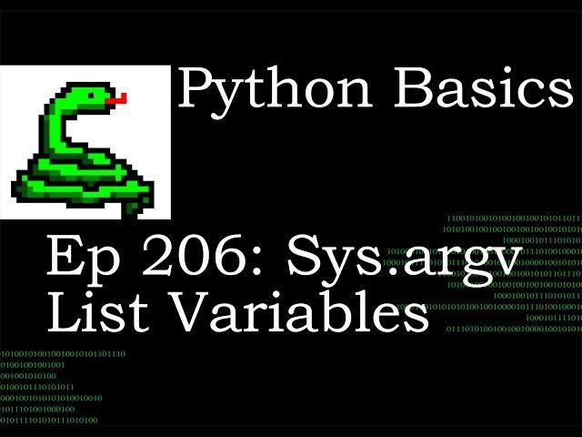 Python Basics Sys Argv