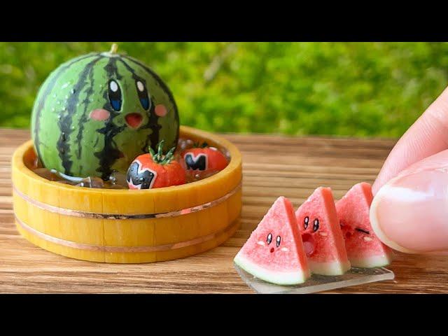 DIY Kirby Watermelon - Polymer Clay Tutorial