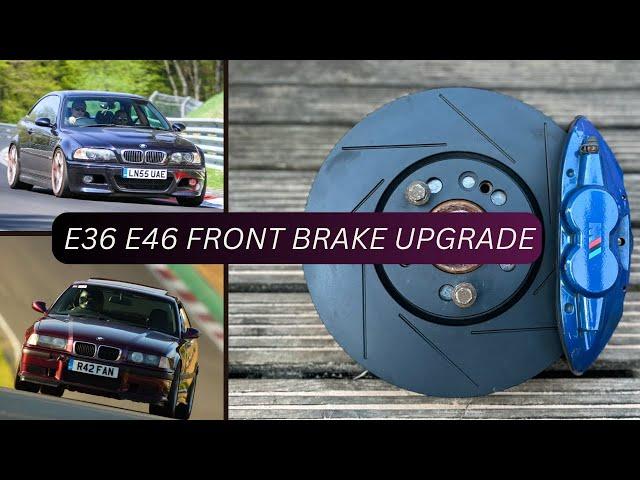 BMW E36 E46 Front brake upgrade 340mm Brembo 328i 325i m3 330i 330d 330ci 325ci f3x Calipers t5 disc