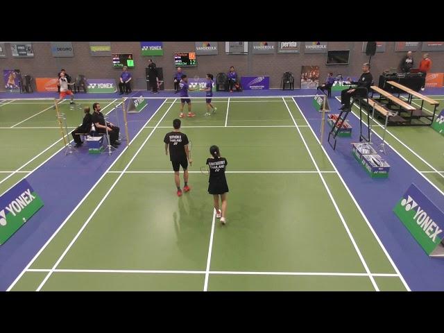 Dutch junior 2020 XD Semifinal Ice/Gina VS Muhammad Haikal/Low Yeen Yuan(MAS)