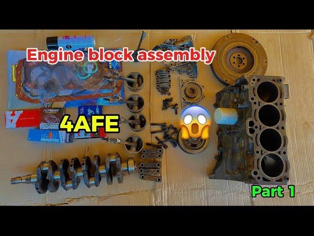 4afe Bottom end rebuild\\ Toyota Corolla RXI shape part 1