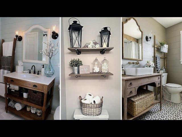 DIY Rustic Shabby chic style  Bathroom decor Ideas | Rustic Home decor| Flamingo Mango