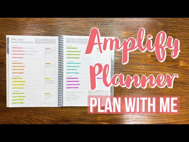 Planning in my Amplify Planner
