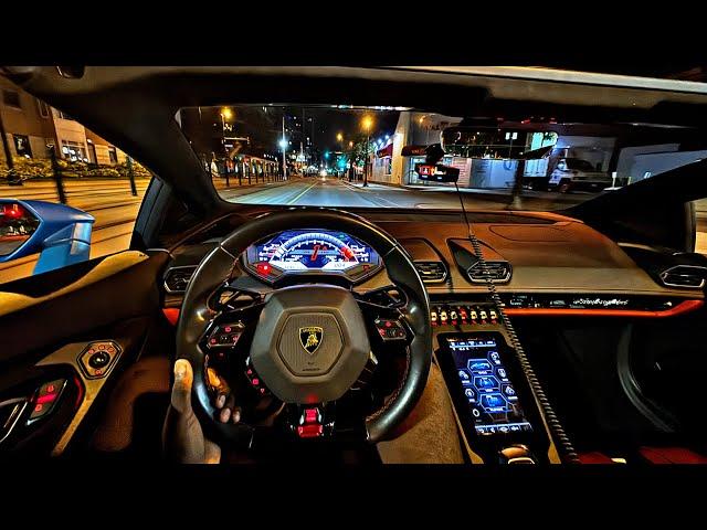 Late Night Lamborghini Huracan EVO POV Driving