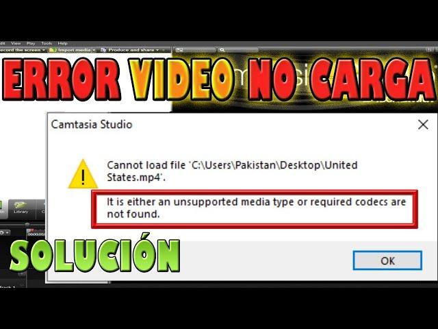 Error al Importar Videos en Camtasia Studio, After effecs, etc | Convertir Cualquier Video a Mp4