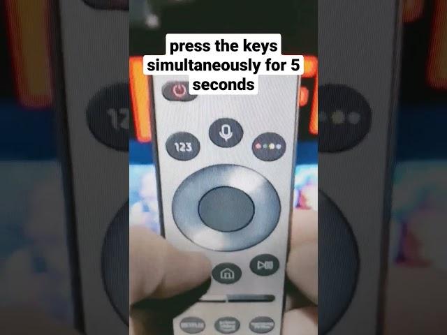 Samsung Tv One Remote Pair -Reset / how not pairing
