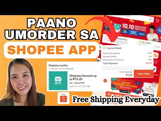 HOW TO ORDER IN SHOPEE APP FOR BEGGINERS 2024 | STEP BY STEP TUTORIAL