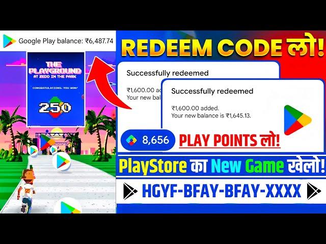 Free Redeem Code | How To Earn Free Google Play Points Redeem Code | Zedd in The Park Play Point