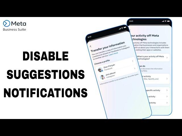 How To Disable And Turn Off Suggestions Notifications On Meta Business Suite App