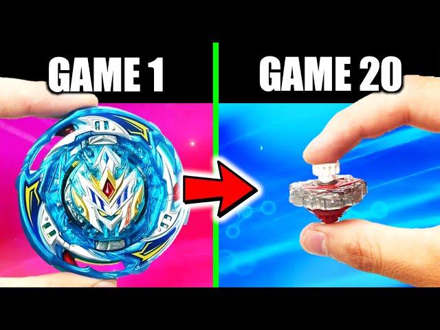 Beyblade, but if i win my bey gets SMALLER