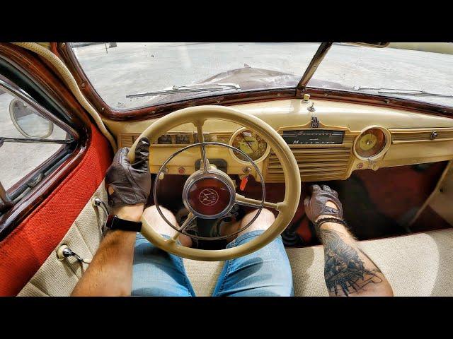 1953 GAZ M-20 "Pobeda" 2.3 MT (Soviet Classics Car) - POV TEST DRIVE